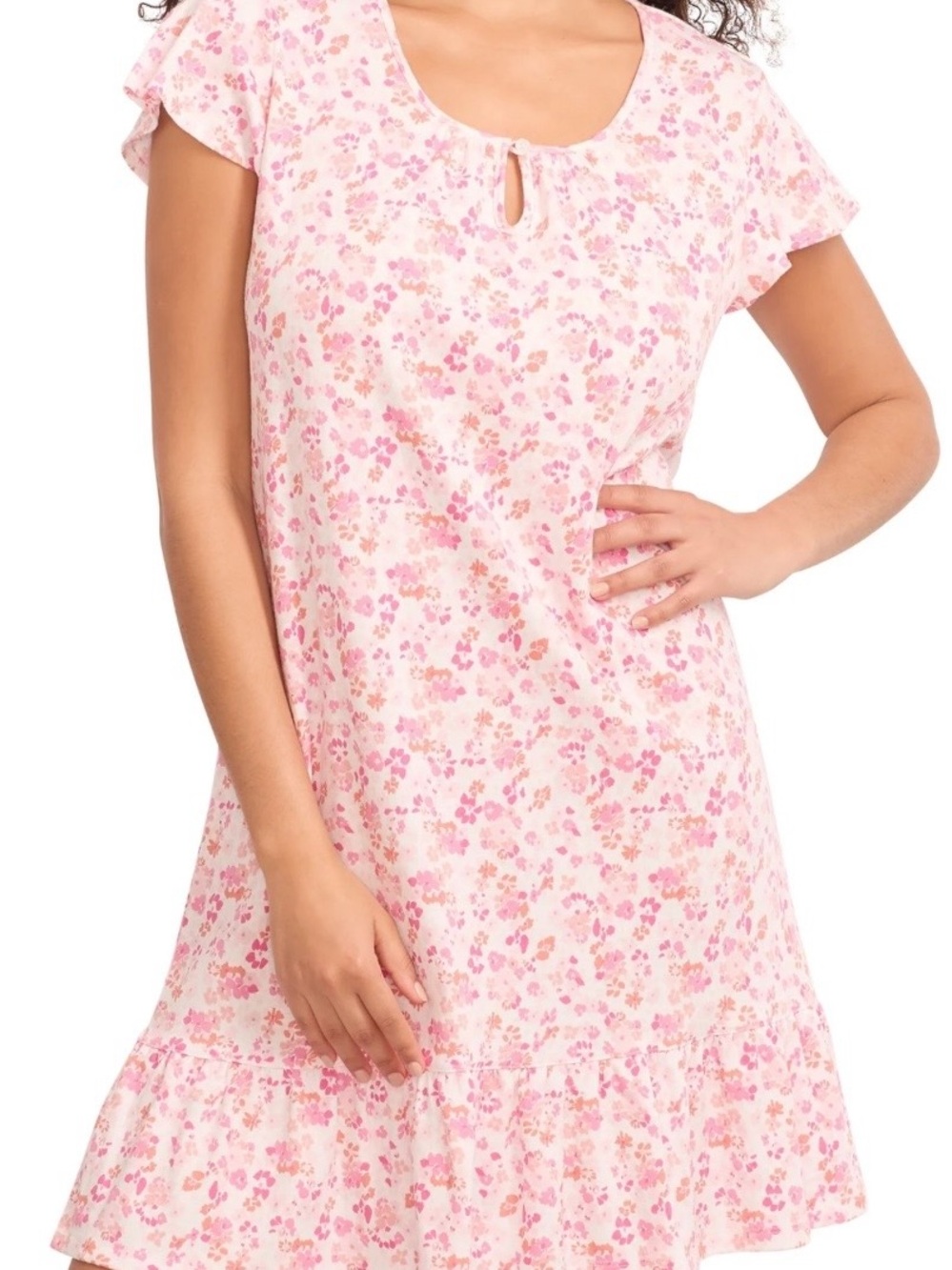 Polo by Ralph Lauren Pink Floral Short-Sleeve Nightdress